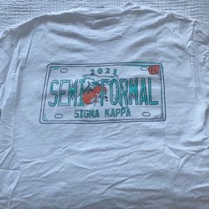 Sigma Kappa Semi Formal Comfort colors tee, size medium